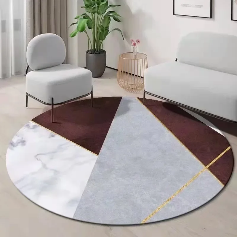 Century Textile & Sewing Supply - ~O~Geometric Round Rug with Modern Color
