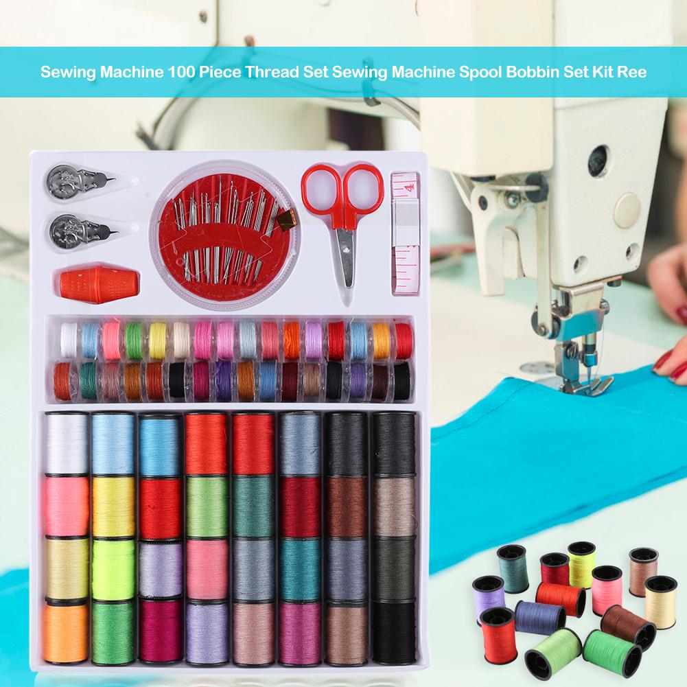 100Pcs Sewing Thread Set with  - Sewing Thimble Metal review and price