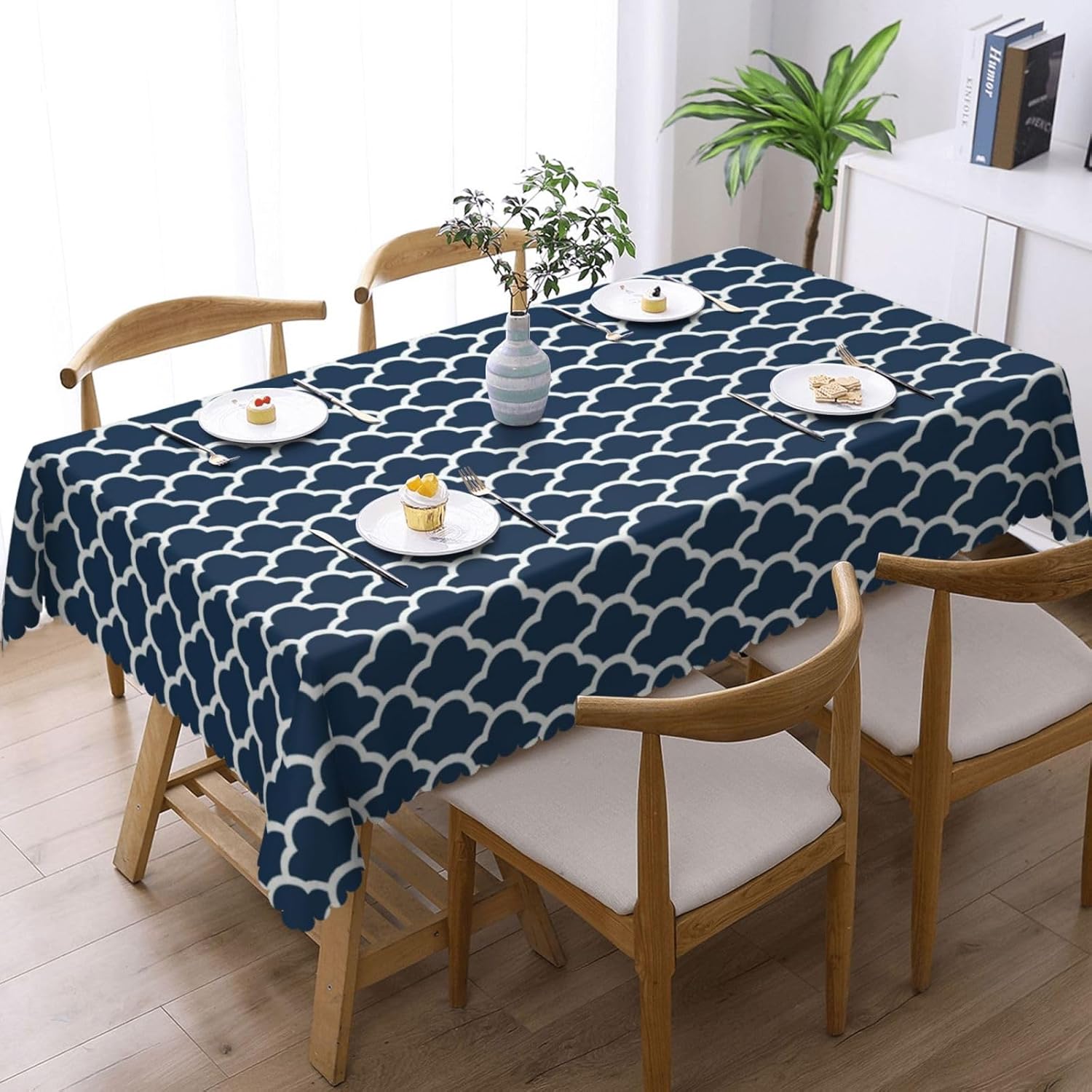 Blue Tablecloth Navy Cloud Sea - Century Textile & Sewing Supply review and price