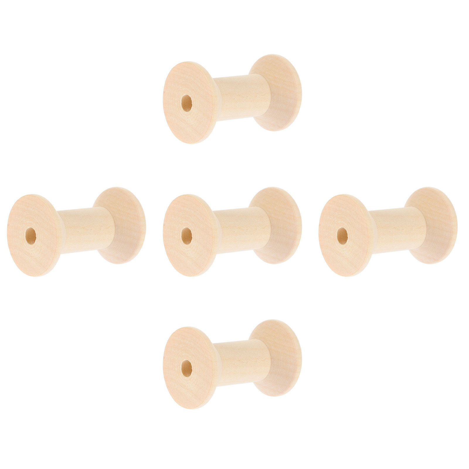 5Pcs Natural Wooden Spools Woo - Sewing Knit review and price